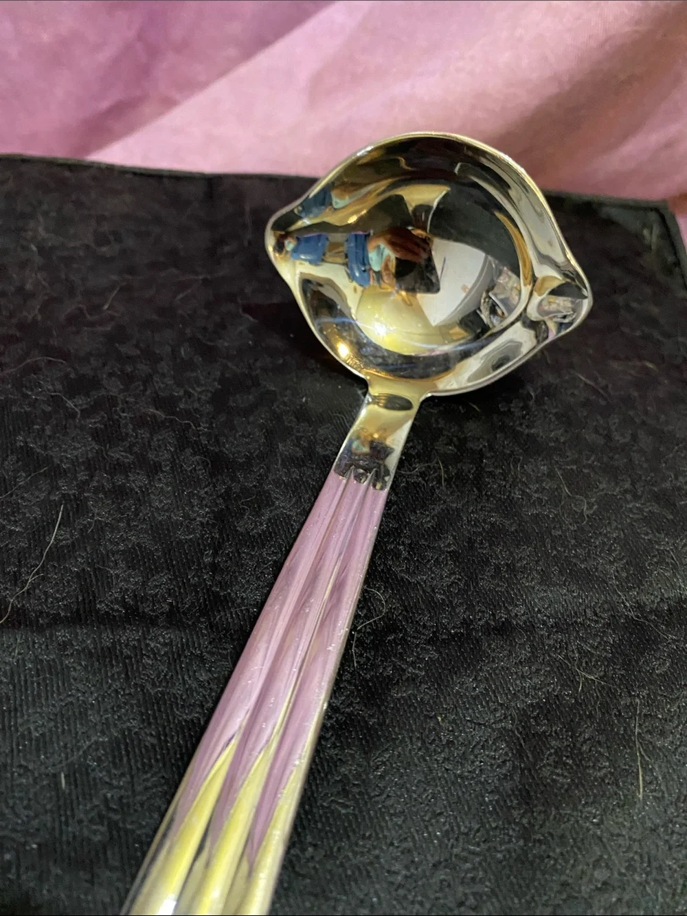 Vintage Oneida Stainless Double Pour Ladle 